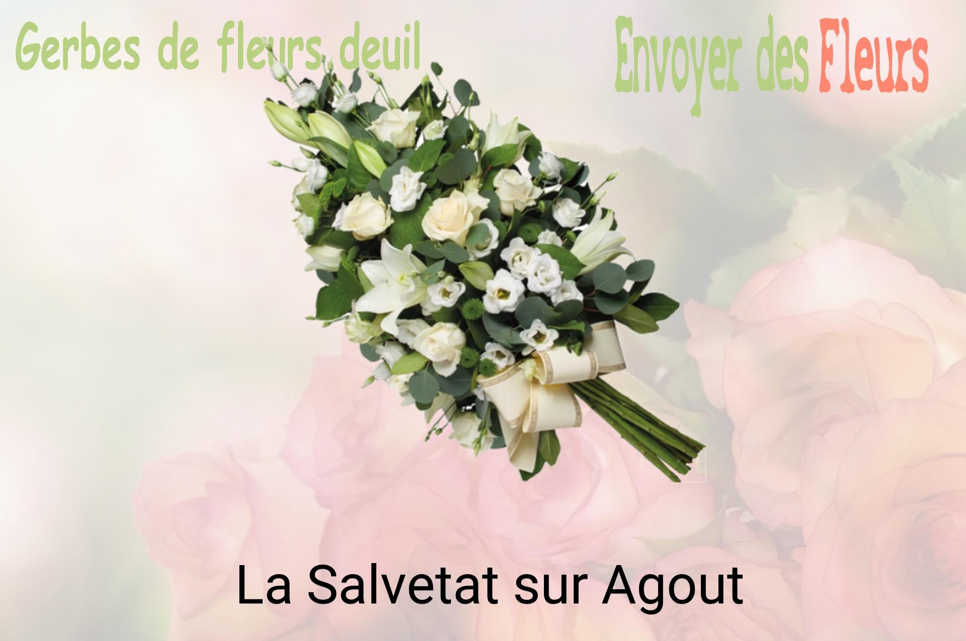 Gerbe de fleurs de deuil livrée à La Salvetat-sur-Agout